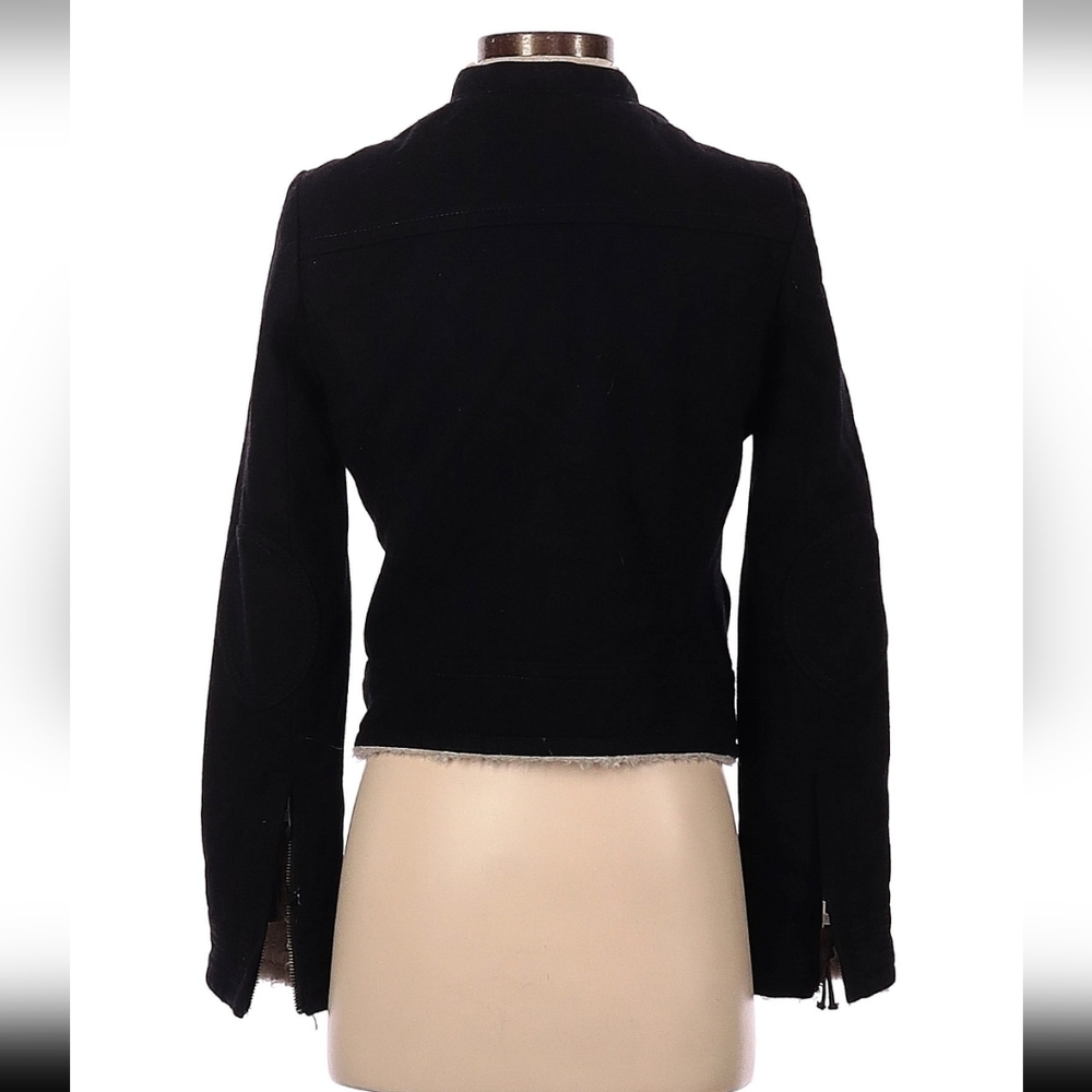 Sherpa-Lined Wool Coat - Picture 4 of 7